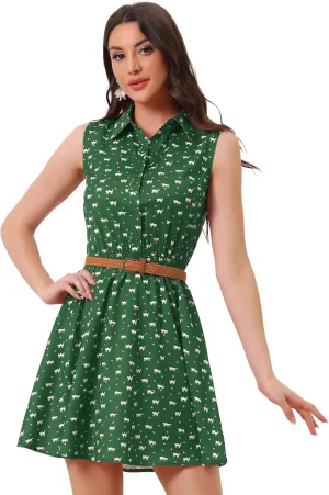 Allegra K womens Belt Dress