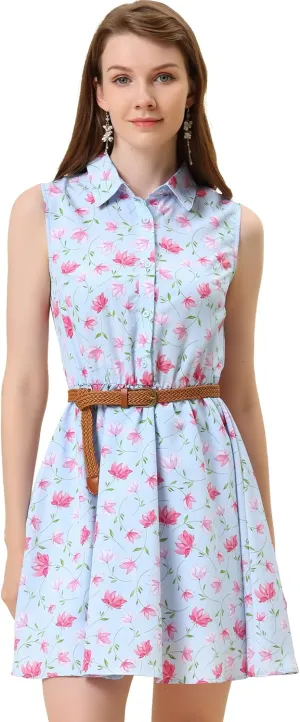 Allegra K womens Belt Dress