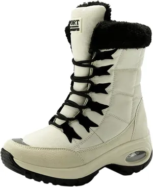 Ankle Boots for Women Comfy Platform Padded Warm Shoes Outdoor Non-Slip Snow Boots Sneakers Casual Women's Shoes