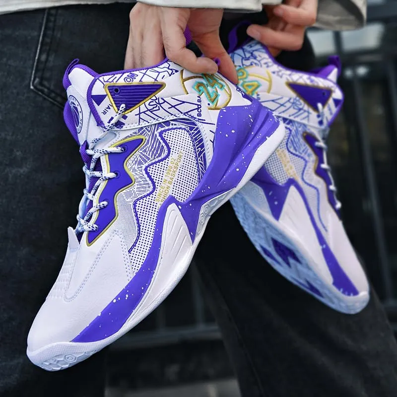 Basketball Shoes for Boys and Girls, Walking Running Shoes Breathable Comfortable Boys Sneakers for Little and Big Kids