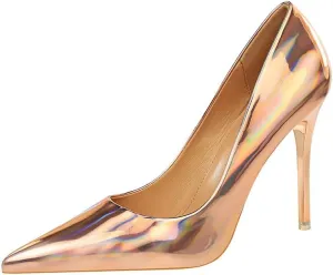 ChaiRong Zhou Women's Fashion Floral Pumps Stiletto Heels Pointed Toe Casual Print Shoes for Evening Party