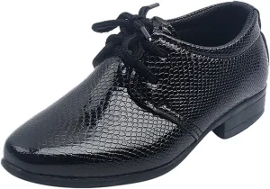 Children Boys Leather Shoes Soft Leather Performance Lace Up British Casual Embossed Kids Shoes Size 13 Boys Sneakers