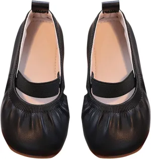 Girl Dress Shoes Toddler Flower Girl Dress Shoes Square Toe Ballet Flat for Part School Toddler Dress Baby Shoes