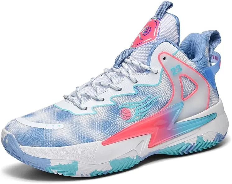 High Top Women Basketball Shoes Lightweight Fashion Outdoor Sports Shoes Unisex Sneakers Breathable Non Slip Basketball Shoes