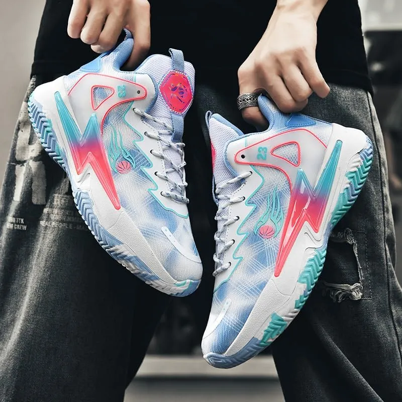 High Top Women Basketball Shoes Lightweight Fashion Outdoor Sports Shoes Unisex Sneakers Breathable Non Slip Basketball Shoes