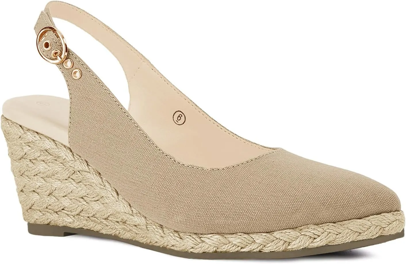 Juliet Holy Womens Wedge Sandals Espadrilles Closed Toe Slingback Buckle Strap Comfortable Casual Summer Platforms, Navy, Size 11