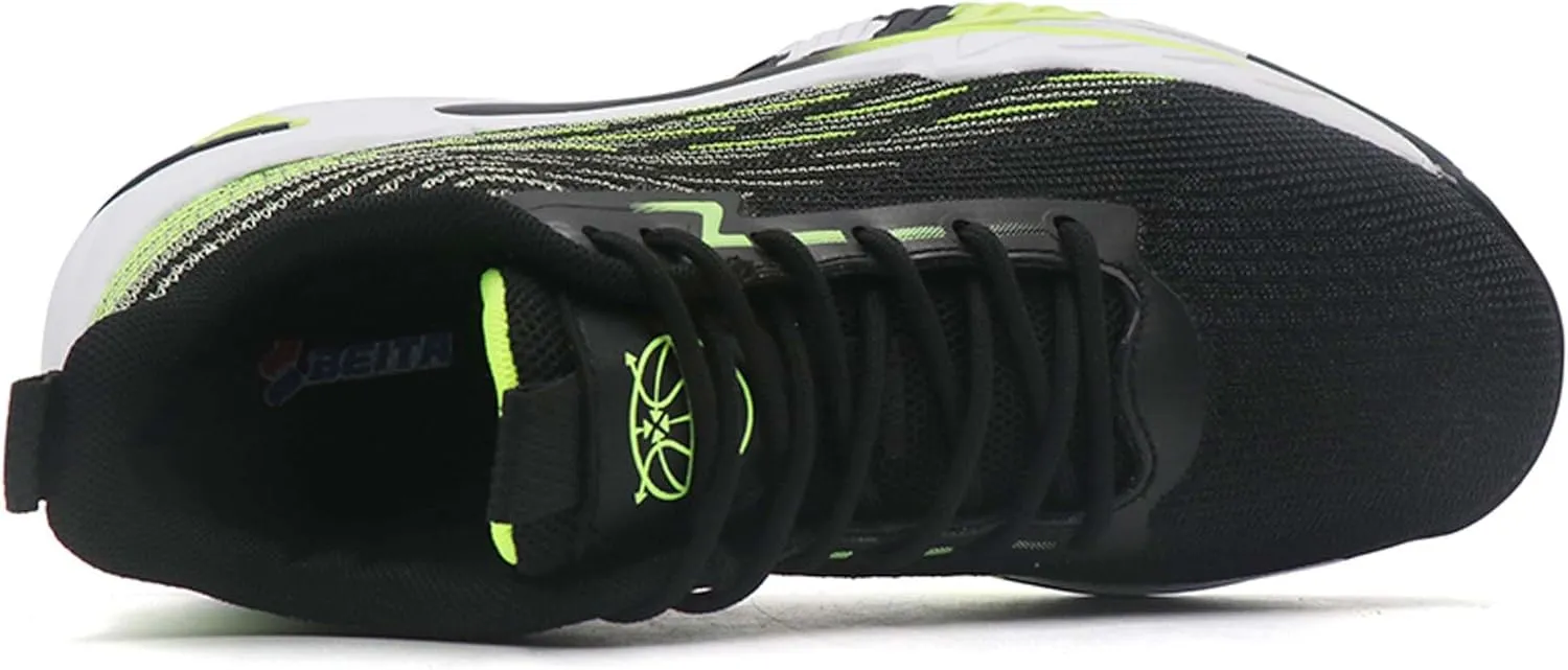 Men's Basketball Shoes, Lightweight Knitted mesh Fabric Upper, Upper Support, Breathable, Non-Slip wear-Resistant, Arch Support, Indoor and Outdoor Basketball Shoes Sneakers, Running Shoes