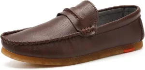 Mens Dress Shoes Men Shoes Men Casual Leather Shoes Soft Bottom Men Breathable Flat Bottom Shoes Men(9.5)