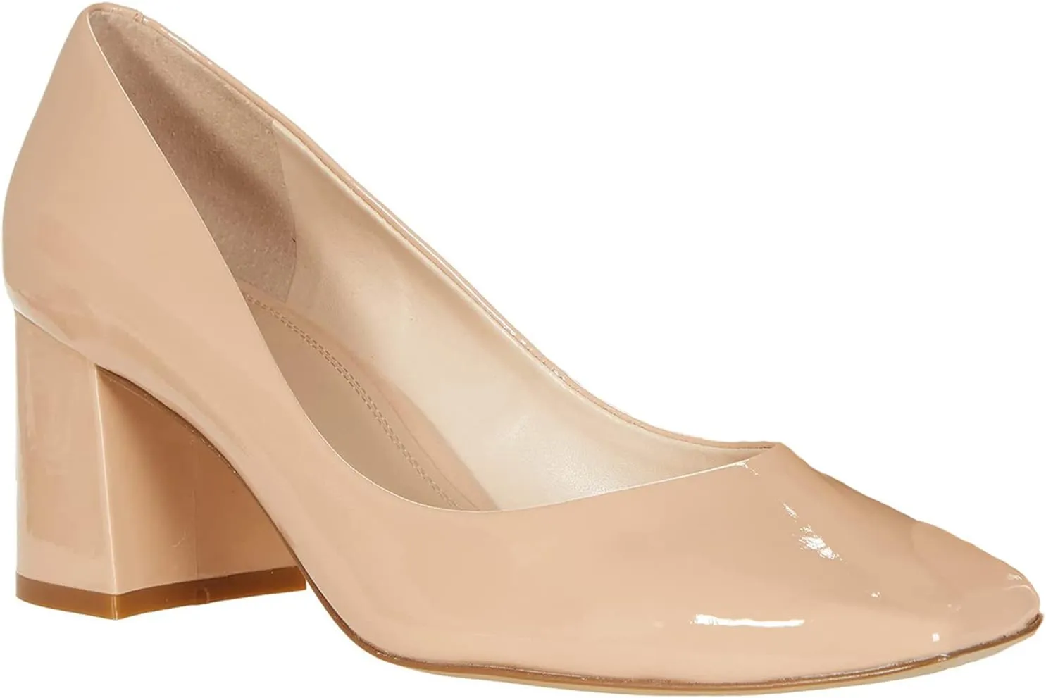 MOOMMO Low Chunky Block Heels Pumps for Women Comfortable Square Closed Toe Slip On Dress Shoes Matte Leather 2 Inch Low Heels Classic Wedding Bridal Office Work Pump Shoes Formal Casual 4-11 M US