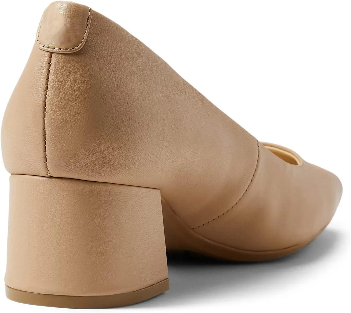 MOOMMO Low Chunky Block Heels Pumps for Women Comfortable Square Closed Toe Slip On Dress Shoes Matte Leather 2 Inch Low Heels Classic Wedding Bridal Office Work Pump Shoes Formal Casual 4-11 M US