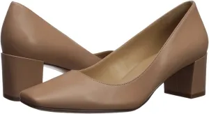 MOOMMO Low Chunky Block Heels Pumps for Women Comfortable Square Closed Toe Slip On Dress Shoes Matte Leather 2 Inch Low Heels Classic Wedding Bridal Office Work Pump Shoes Formal Casual 4-11 M US