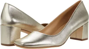 MOOMMO Low Chunky Block Heels Pumps for Women Comfortable Square Closed Toe Slip On Dress Shoes Matte Leather 2 Inch Low Heels Classic Wedding Bridal Office Work Pump Shoes Formal Casual 4-11 M US