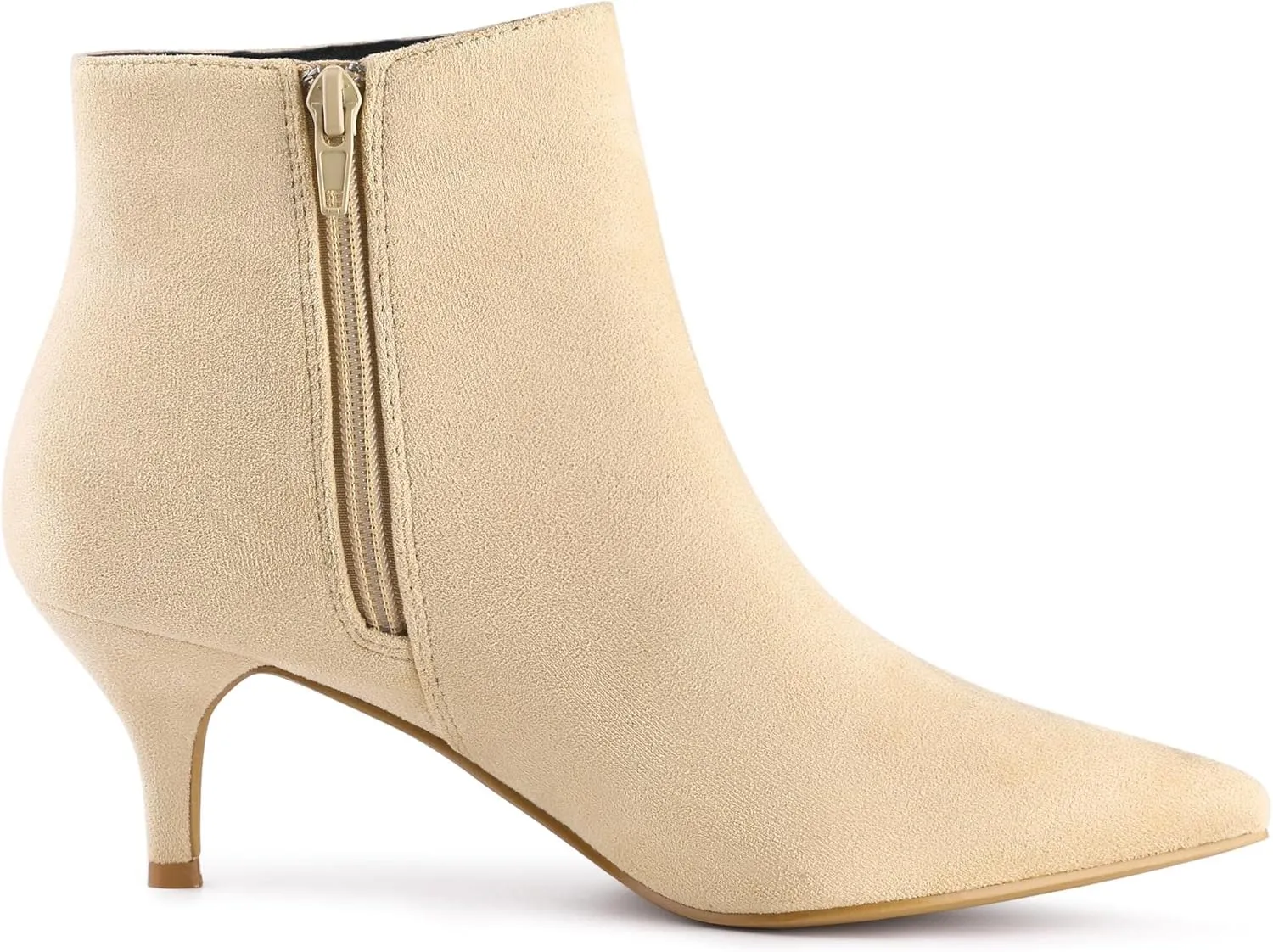 Perphy Pointed Toe Kitten Heels Ankle Booties Stiletto Heels Ankle Boots for Women