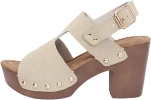 Sandals for Women 2025 Suede Platform Chunky Heel Retro Sandals with Adjustable Buckle Fashion Platform Block Heels