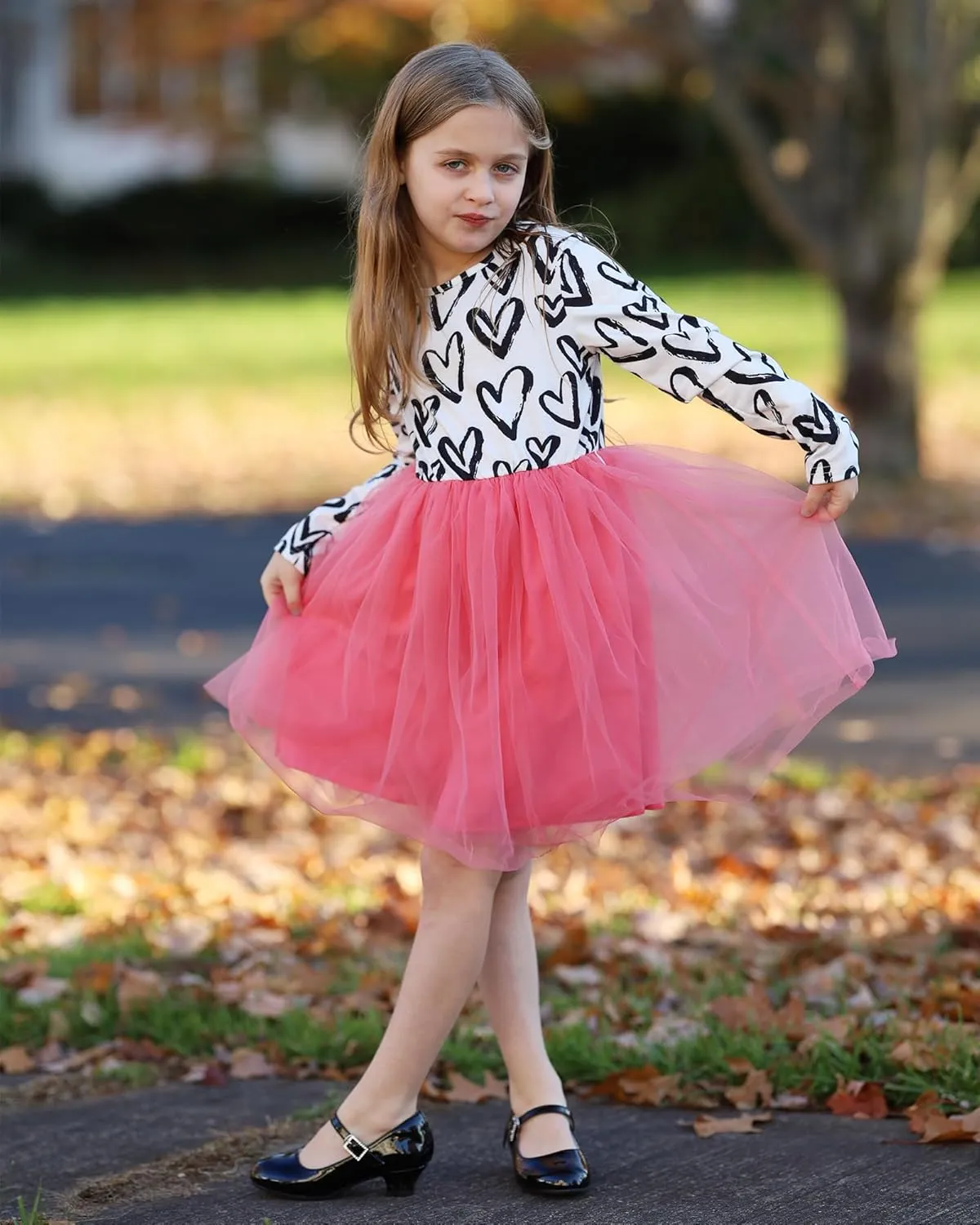 Stelle Girls Glossy Dress Shoes Mary Jane Heels Party Wedding Princess School Uniform Shoes for Kids and Toddlers