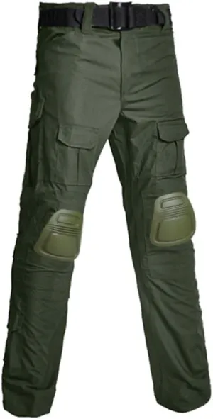 TOMITANY Mens Military Tactical Pants Slim Fit Cargo Camo Pant Waterproof Airsoft Combat Pants with Knee Pads