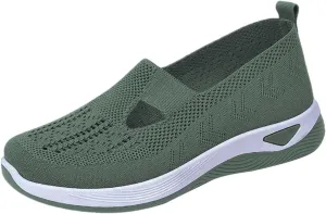 Women Walking Shoes Sock Sneakers Slip-On Breath Womens Running Shoes Winter Brown Casual Shoes White Platform Sneakers Tennis Shoe White Loafers