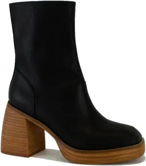 Women's Block Heel Ankle Boots Cowboy Boots Mid Calf Boots Cowgirl Boots Stacked Leather Heel Pointed Toe Boots Fashion Boots
