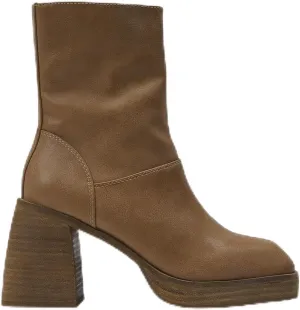 Women's Block Heel Ankle Boots Cowboy Boots Mid Calf Boots Cowgirl Boots Stacked Leather Heel Pointed Toe Boots Fashion Boots