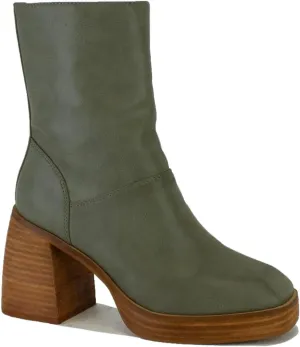 Women's Block Heel Ankle Boots Cowboy Boots Mid Calf Boots Cowgirl Boots Stacked Leather Heel Pointed Toe Boots Fashion Boots