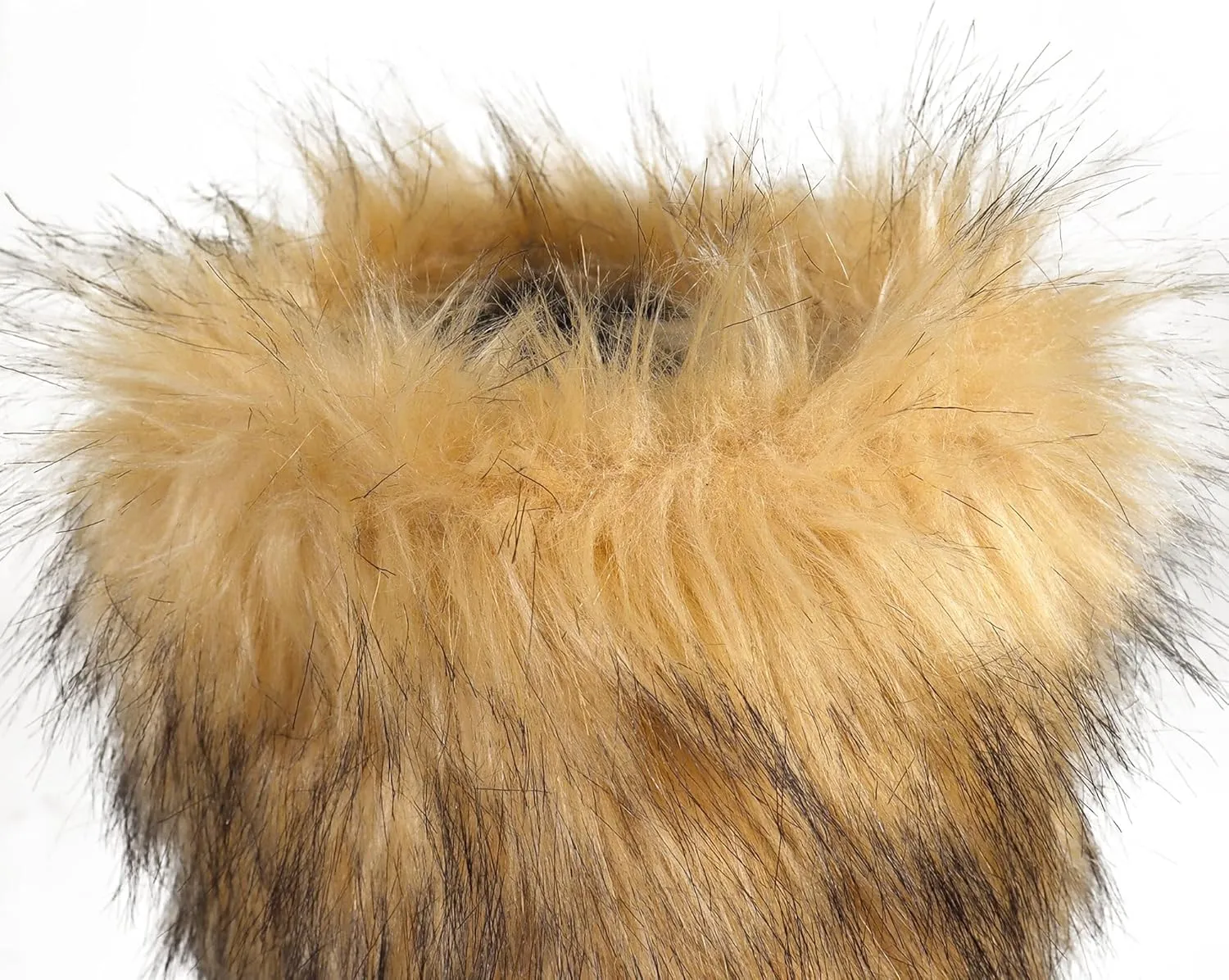 Women's Faux fur Boot Furry Fluffy Snow Boot Mid-Calf Fashion Boots