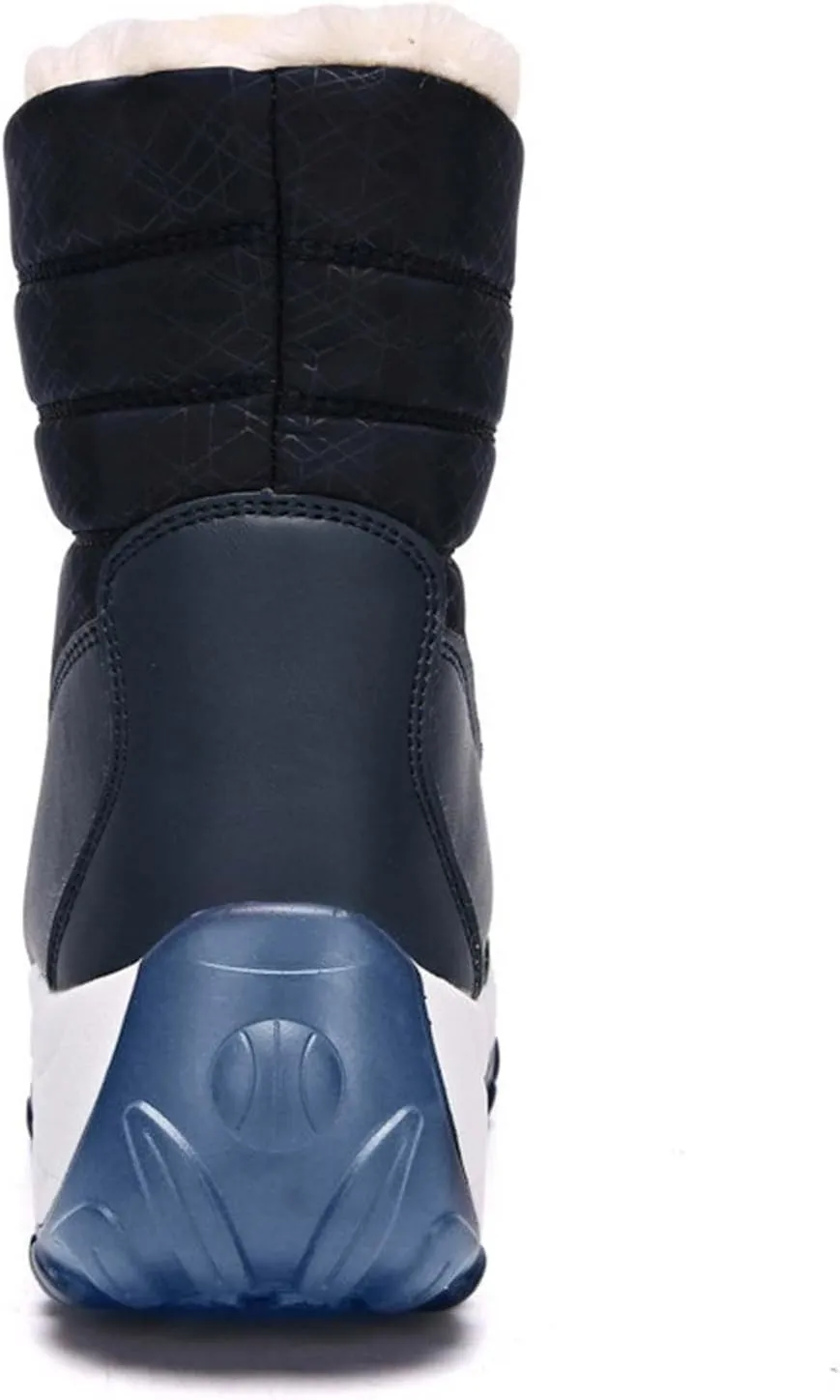Women's Lightweight Snow Boots Fur Lined Warm Walking Booties Thick-soled Plus Velvet Warm Cotton Shoes Short Boot