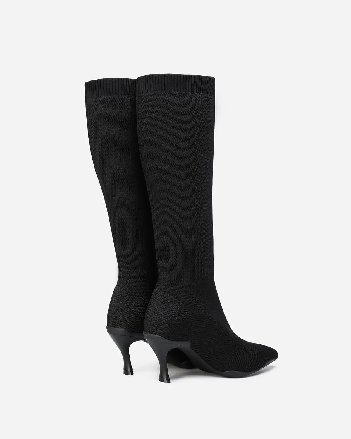 Womens Minimalist Pointed Toe High Boots