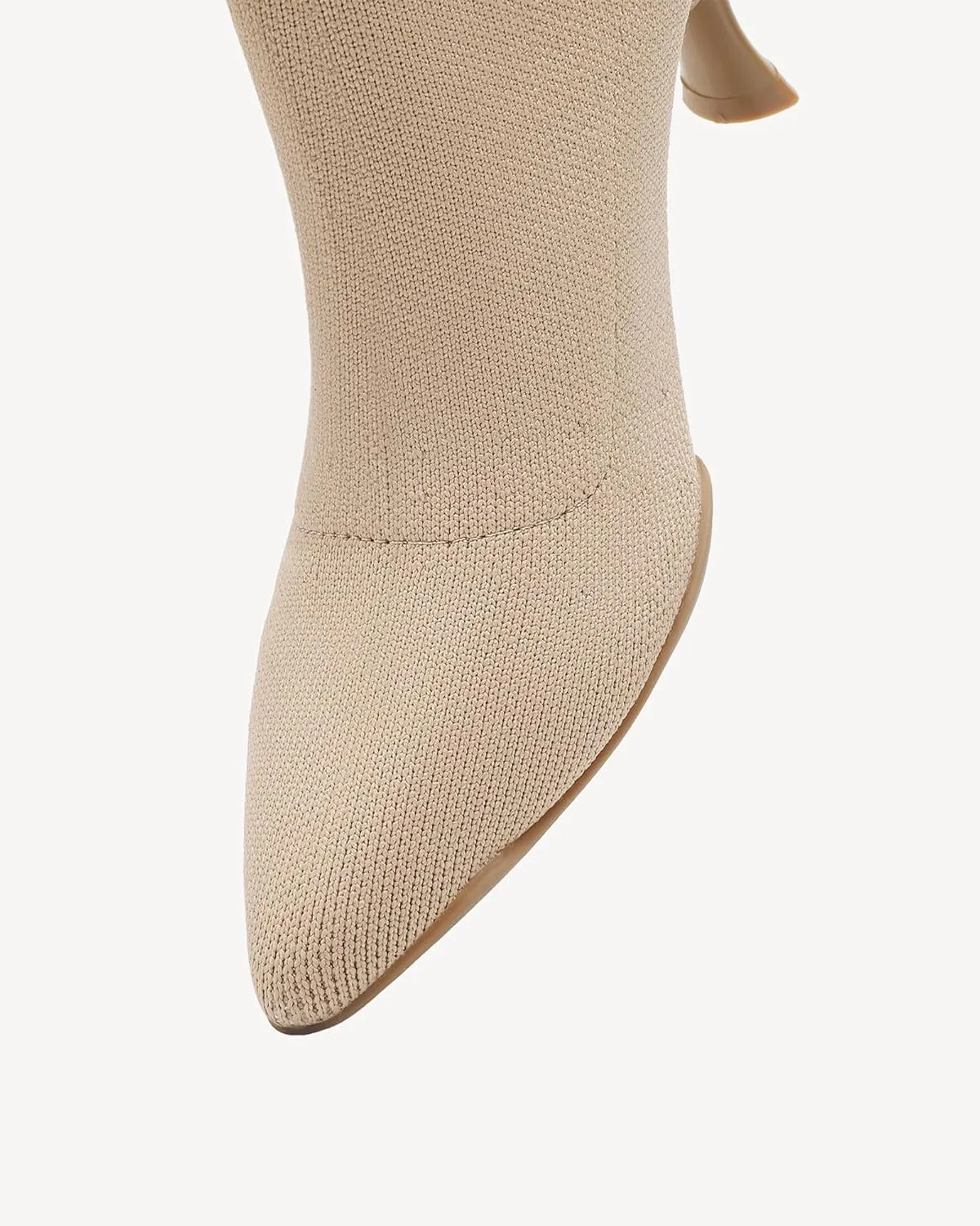 Womens Minimalist Pointed Toe High Boots