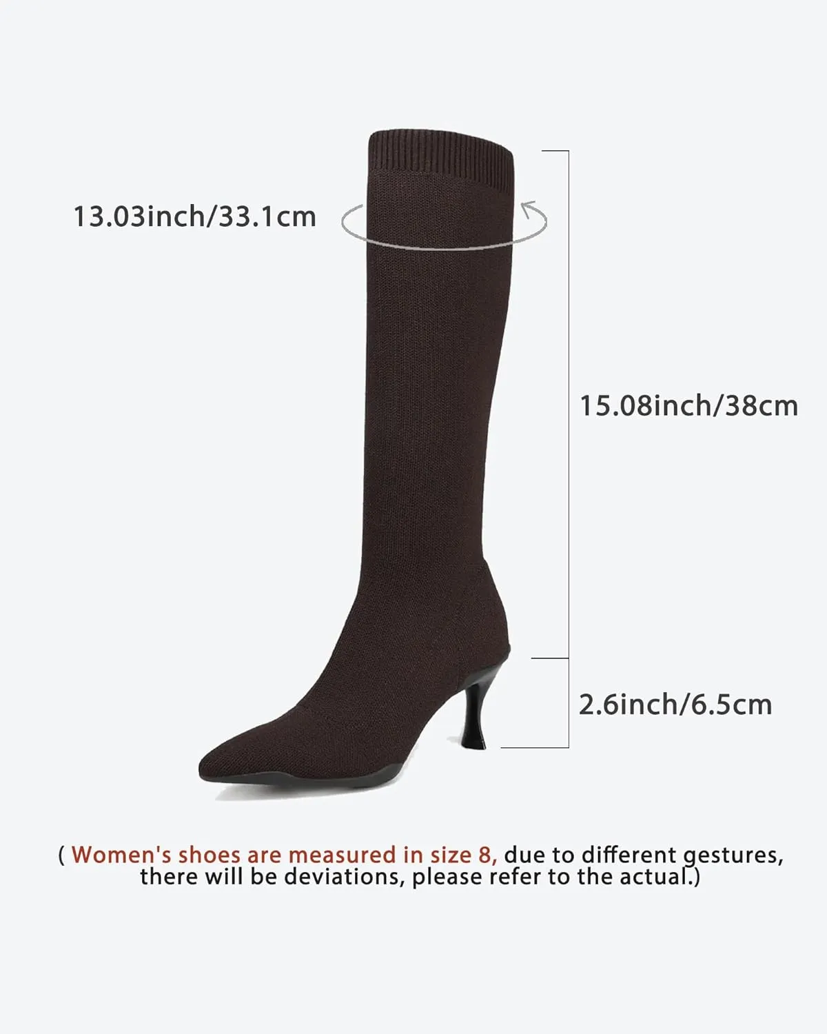Womens Minimalist Pointed Toe High Boots