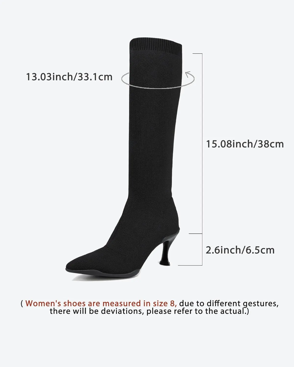 Womens Minimalist Pointed Toe High Boots