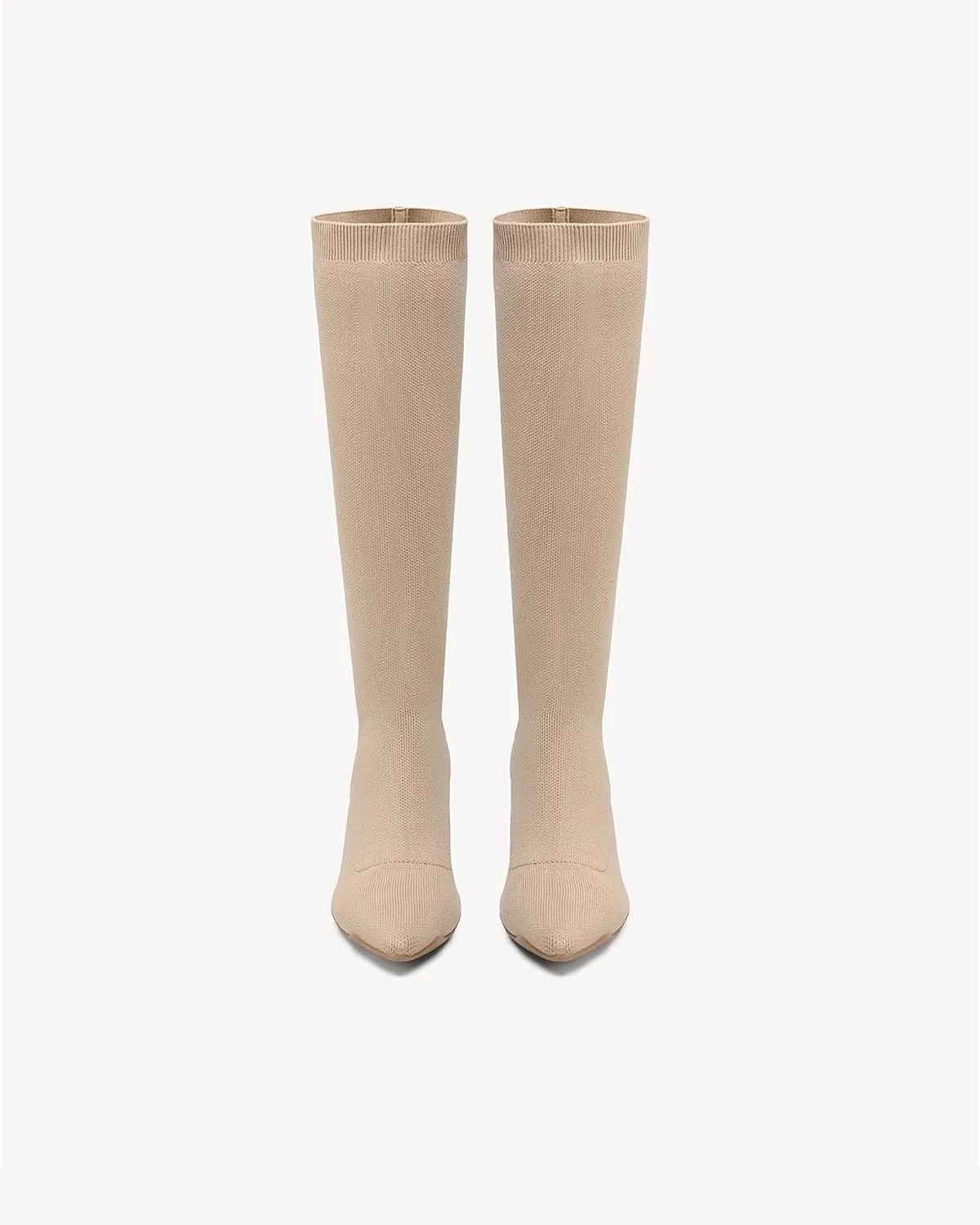 Womens Minimalist Pointed Toe High Boots
