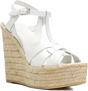 Womens Platform Wedge Sandals Straps Crossed Rope Braided Wedge Heels Sandals