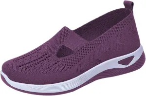 Women's Woven Orthopedic Breathable Soft Shoes Womens Running Shoes Arch Support Shoes Dressy Casual Wedge Sneakers Tennis Shoe Loafers Dress Shoe