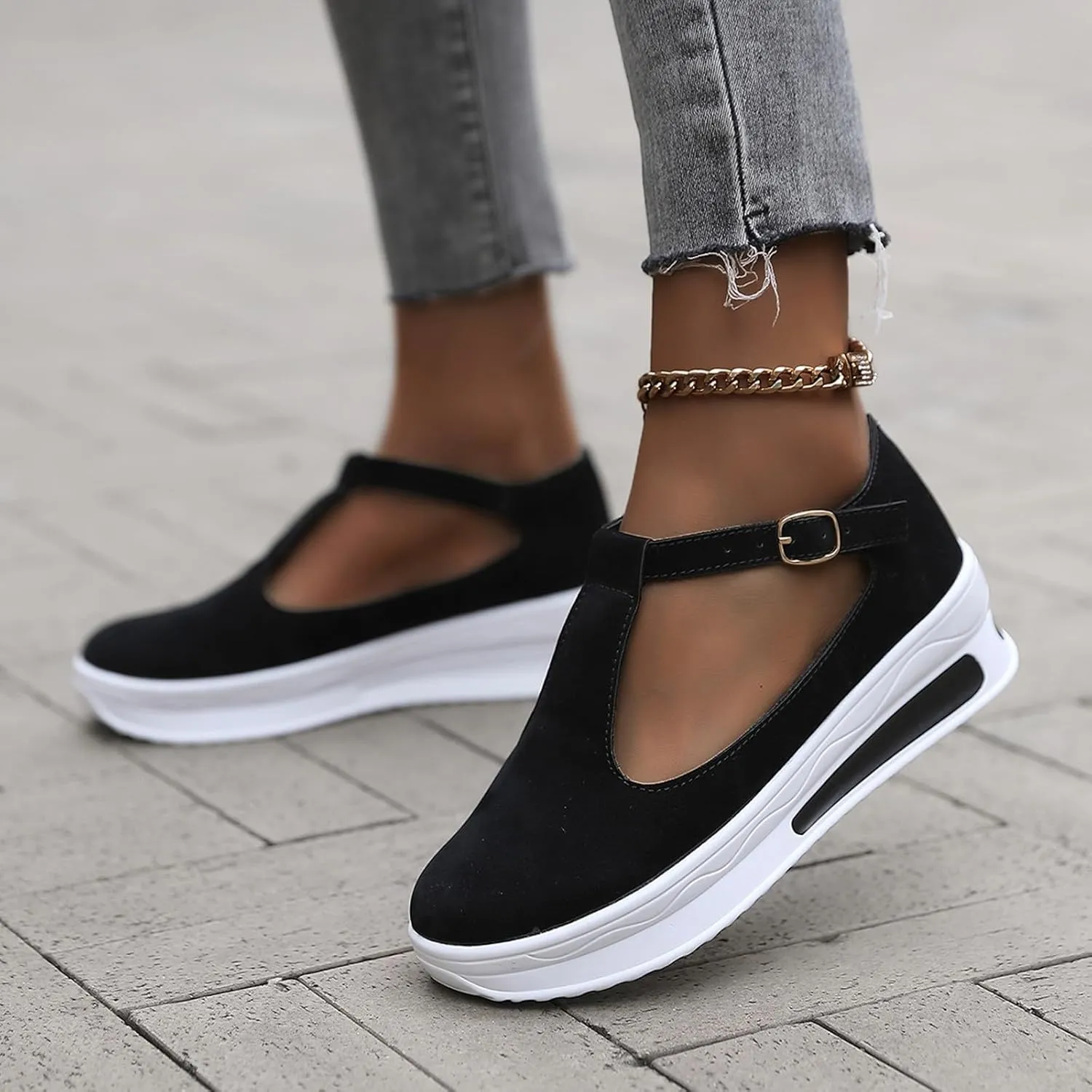 ZSpzx Wedge Sandals For Women 2025 Dressy Summer Slip on Ankle Strap Platform Wedges Loafers Casual Walking Shoes Arch Support Comfortable On Low Top Breathable Lightweight Canvas Sneakers