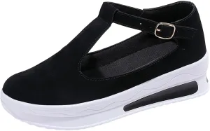 ZSpzx Wedge Sandals For Women 2025 Dressy Summer Slip on Ankle Strap Platform Wedges Loafers Casual Walking Shoes Arch Support Comfortable On Low Top Breathable Lightweight Canvas Sneakers